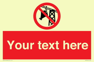 Custom prohibition do not fly kites near overhead electrical power lines